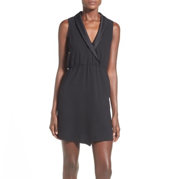 ☀️☀️☀️ 4/$20 Leith tuxedo surplice dress - Picture 1 of 8
